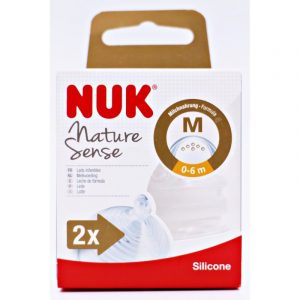NUK Tettarelle Natural Sense Silicone 0-6m 2pz