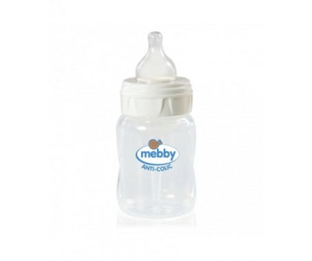 Mebby Biberon Step 1+2 AntiColica Tettarella In Silicone 300 ml