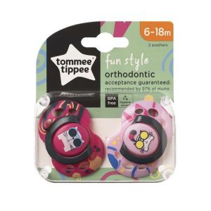 Tommee Tippee - Fun Style - 2 succhietti 6-18 M (colori assortiti)