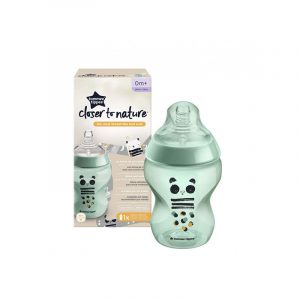 TOMMEE TIPPEE- Closer to Nature, Baby Biberon, 0M, 260ml x 1 - Boy