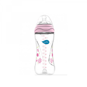 Mebby Biberon step 1+2 anticolic lattice rosa 300 ml