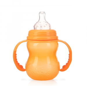 NUBY- Biberon transizione, a 3 stadi- 3M+, 240ml