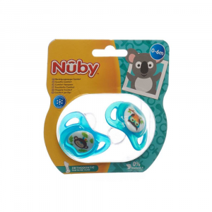 NUBY- Nuggi Prisma Ortodonzia- 0-6 Mesi, Confezione da 2 pezzi