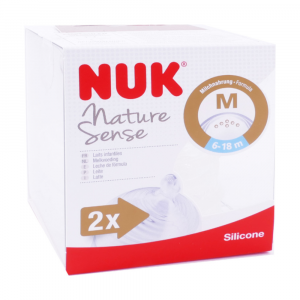 NUK Tettarelle Natural Sense Silicone 6-18m 2pz