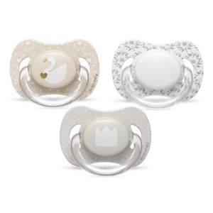 SUAVINEX- Collezione Special Occasion, Succhietto Reversibile con tettarella in silicone, 0/4 m