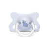 SUAVINEX- Fusione Fisiologica- Succhietto in Silicone, stampa Dog colore Azzurro, +2/4 m