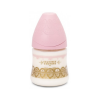 SUAVINEX- Haute Couture- Biberon Premium, con Tettarella in Silicone, Flusso Lento, 150ml, Colore Rosa.