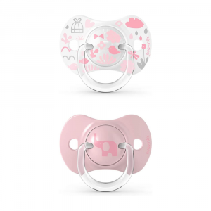 Suavinex Memories Succhietti Silicone 6-18m Sx Pro Rosa 2 pezzi
