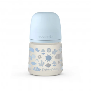 Suavinex biberon Memories SX Pro silicone azzurro 150 ml