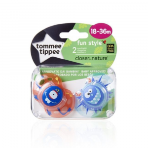 TOMMEE TIPPEE- 2 Succhietti Fun Style- 18- 36 M, Boy