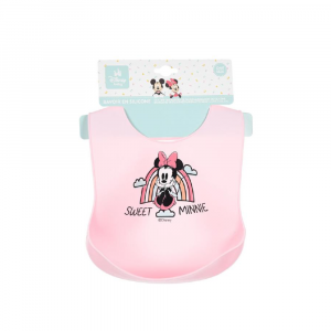 Bavetta in Silicone Minnie Disney | con Tasca Raccoglipappa