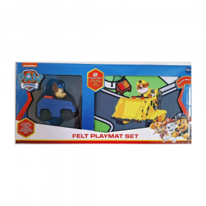 Paw Patrol Felt Play Mat Set: Tappeto e Veicolo