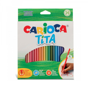 Matite Colorate Carioca Tita: Confezione da 24 Colori Assortiti