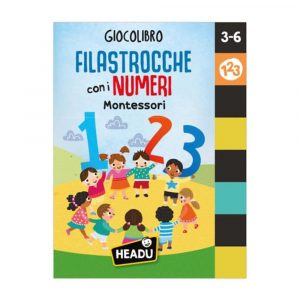 HEADU Giocolibro Filastrocche Numeri Montessori