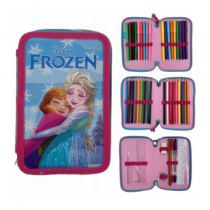Astuccio Scuola Frozen MC Group: Tre Scomparti Riempito
