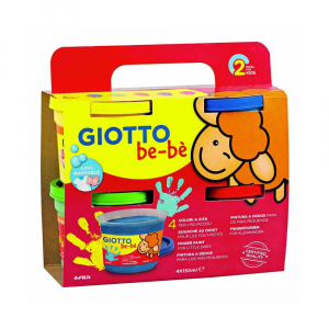 Giotto be-bè Colori a Dita - 4 x 150 ml