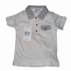 Polo Melby Neonato Bianca