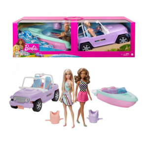 Barbie Set Motoscafo e Jeep