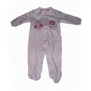 Tutina BRUMS Neonato Rosa | Orsetti e Frase "Tutto è Più Bello"