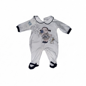 Tutina MELBY Neonato Bianco | Stampa Bimba