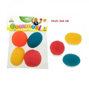 GOGO Gommosi Palline Colorate 4pz | Giocattoli Morbidi