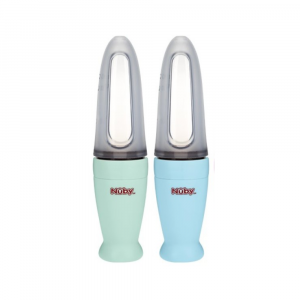 Nuby Squeeze Feeder con Cucchiaino | Dosatore Pappa Silicone